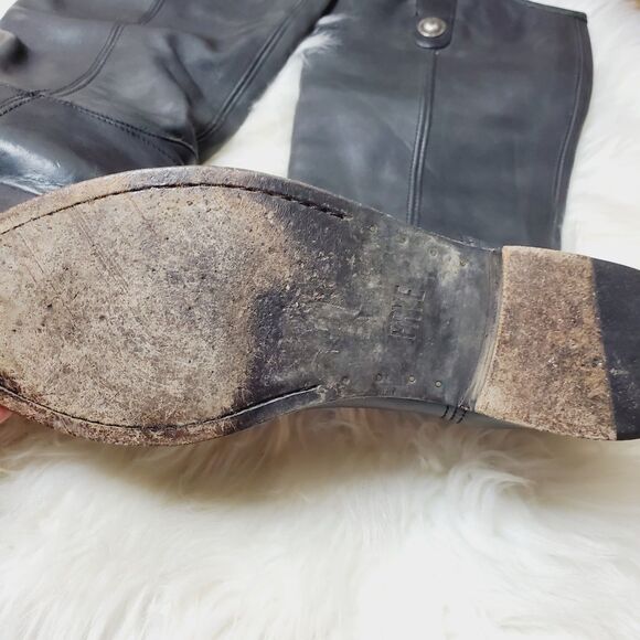 Frye Melissa Button Boots In Black Size 8.5B - Picture 4 of 10